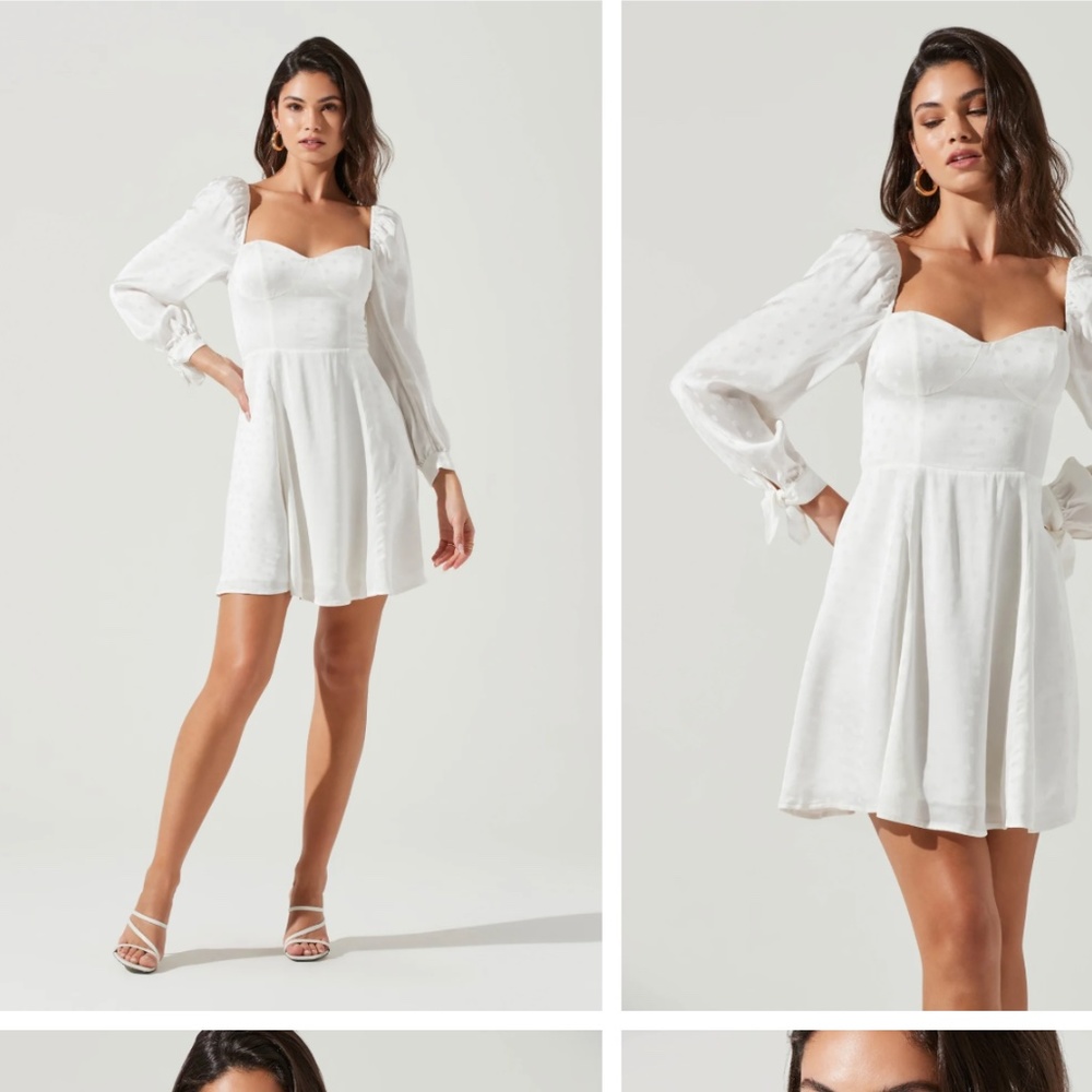 White Windsor Sweetheart Dress